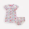 Gathered Jersey Dress Multi Small Elephant Gathered Jersey Dress Multi Small Elephant