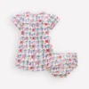 Gathered Jersey Dress Multi Small Elephant Gathered Jersey Dress Multi Small Elephant