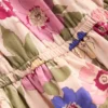 Gathered Woven Dress Blooming Pink Floral Bloom Gathered Woven Dress Blooming Pink Floral Bloom