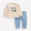 Girls Logo Play Set Blue Floral Hearts Girls Logo Play Set Blue Floral Hearts