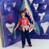Glow-In-The-Dark T-shirt Hot Coral Sharks Teeth Glow-In-The-Dark T-shirt Hot Coral Sharks Teeth