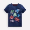Glow-In-The-Dark T-shirt Medieval Blue Octopus Glow-In-The-Dark T-shirt Medieval Blue Octopus