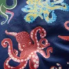 Glow-In-The-Dark T-shirt Medieval Blue Octopus Glow-In-The-Dark T-shirt Medieval Blue Octopus