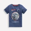 Glow-In-The-Dark T-shirt Robot Blue Marl Moon Glow-In-The-Dark T-shirt Robot Blue Marl Moon
