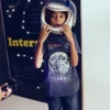Glow-In-The-Dark T-shirt Robot Blue Marl Moon Glow-In-The-Dark T-shirt Robot Blue Marl Moon