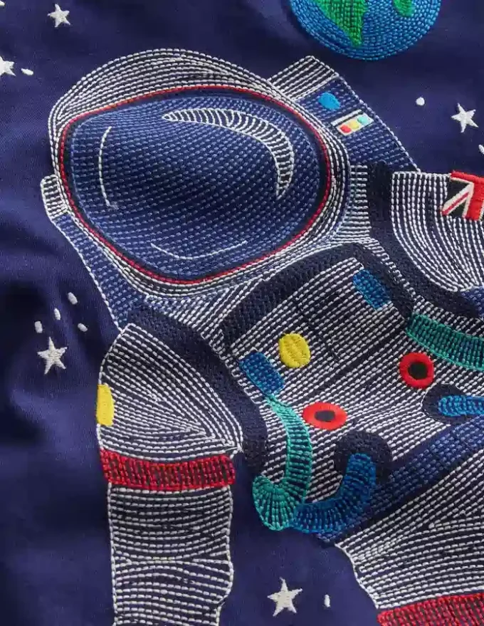Glow Superstitch T-shirt College Navy Spaceman Glow Superstitch T-shirt College Navy Spaceman