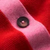 Grace Colour Block Cardigan Bright Cherry Grace Colour Block Cardigan Bright Cherry