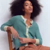 Grace Colour Block Cardigan Cloudy Jane Blue Grace Colour Block Cardigan Cloudy Jane Blue