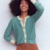 Grace Colour Block Cardigan Cloudy Jane Blue Grace Colour Block Cardigan Cloudy Jane Blue