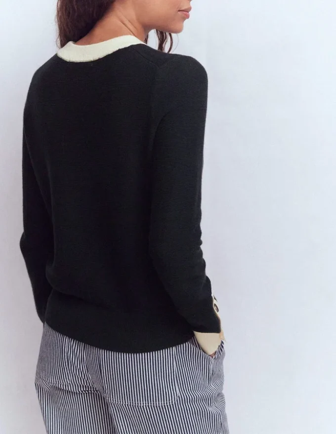 Grace Colour Block Sweater Navy Grace Colour Block Sweater Navy