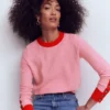 Grace Colour Block Sweater Pink Lady Grace Colour Block Sweater Pink Lady