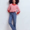 Grace Colour Block Sweater Pink Lady Grace Colour Block Sweater Pink Lady