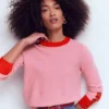 Grace Colour Block Sweater Pink Lady Grace Colour Block Sweater Pink Lady