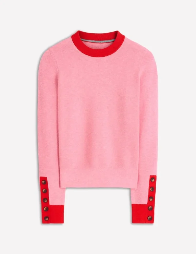 Grace Colour Block Sweater Pink Lady Grace Colour Block Sweater Pink Lady