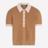 Grace Colour Block T-Shirt Camel Melange Grace Colour Block T-Shirt Camel Melange