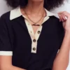 Grace Colour Block T-Shirt Navy Grace Colour Block T-Shirt Navy