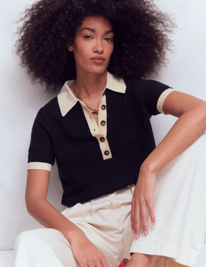 Grace Colour Block T-Shirt Navy Grace Colour Block T-Shirt Navy