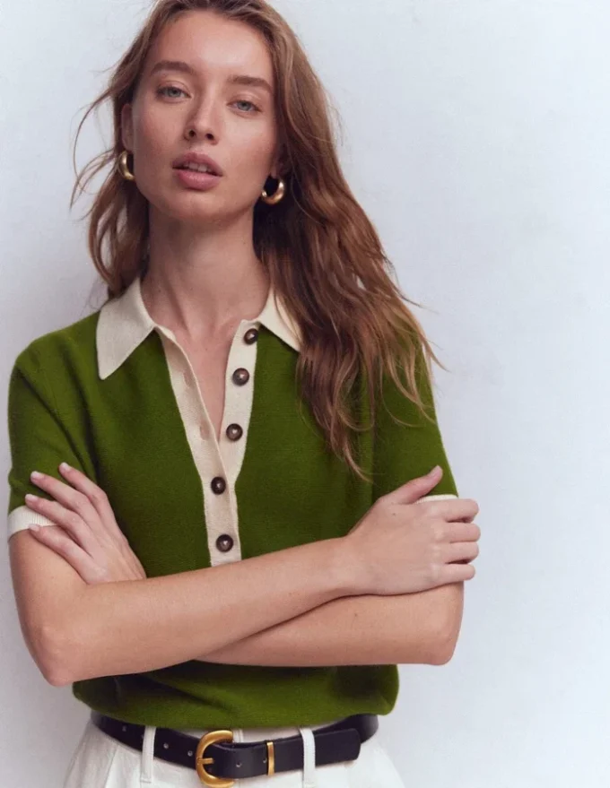 Grace Colour Block T-Shirt Promenade Green Grace Colour Block T-Shirt Promenade Green