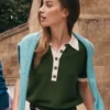Grace Colour Block T-Shirt Promenade Green Grace Colour Block T-Shirt Promenade Green