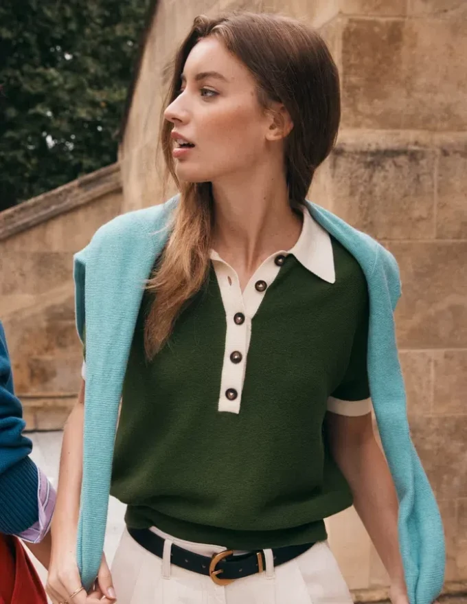 Grace Colour Block T-Shirt Promenade Green Grace Colour Block T-Shirt Promenade Green