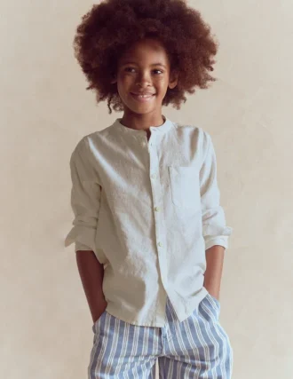 Grandad Shirt Coconut milk