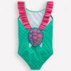 Hallie Frill Strap Swimsuit Aqua Sea Blue Turtle Hallie Frill Strap Swimsuit Aqua Sea Blue Turtle