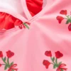 Hallie Frill Strap Swimsuit Bubblegum Pink Posy Hallie Frill Strap Swimsuit Bubblegum Pink Posy