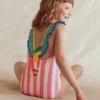 Hallie Frill Strap Swimsuit Formica Pink Parrot Hallie Frill Strap Swimsuit Formica Pink Parrot
