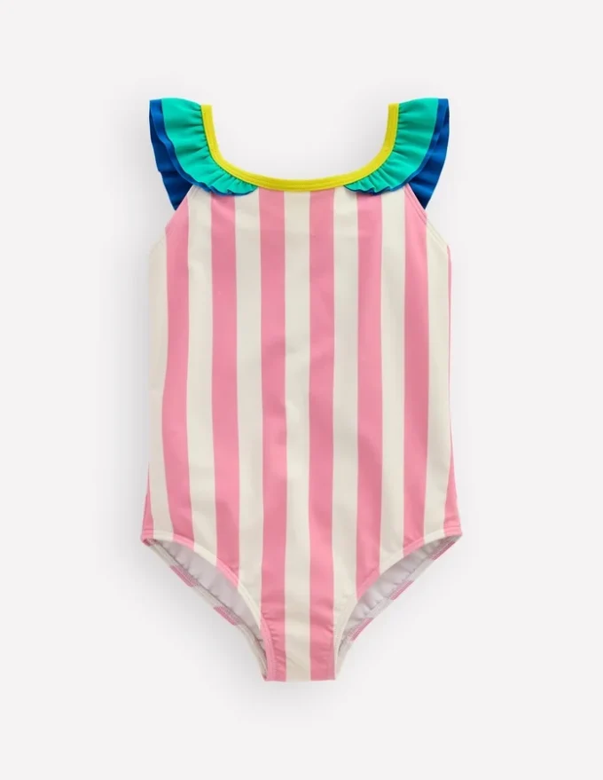 Hallie Frill Strap Swimsuit Formica Pink Parrot Hallie Frill Strap Swimsuit Formica Pink Parrot