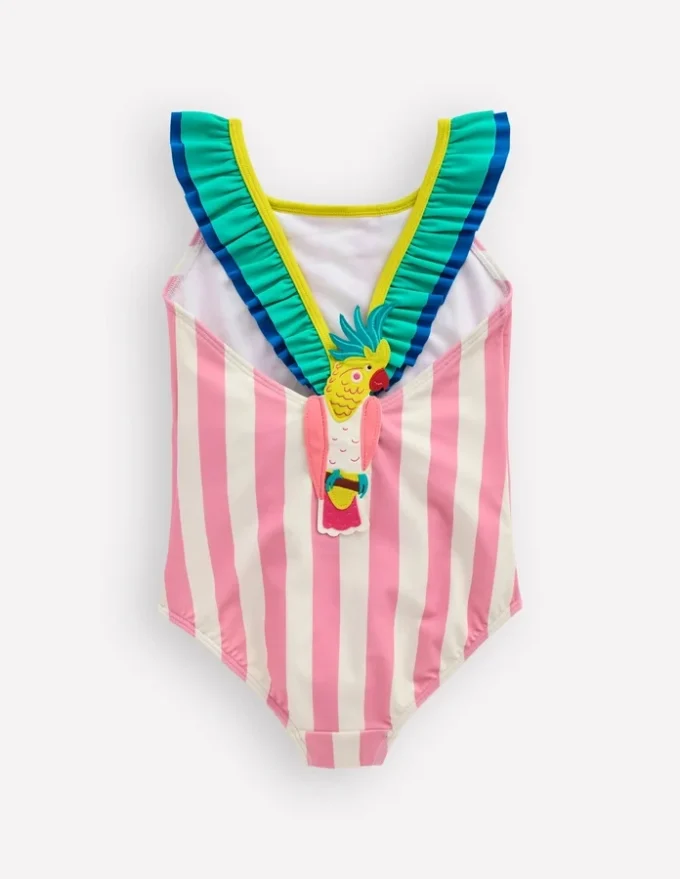 Hallie Frill Strap Swimsuit Formica Pink Parrot Hallie Frill Strap Swimsuit Formica Pink Parrot