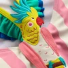 Hallie Frill Strap Swimsuit Formica Pink Parrot Hallie Frill Strap Swimsuit Formica Pink Parrot