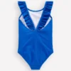 Hallie Frill Strap Swimsuit Jungle Placement Hallie Frill Strap Swimsuit Jungle Placement