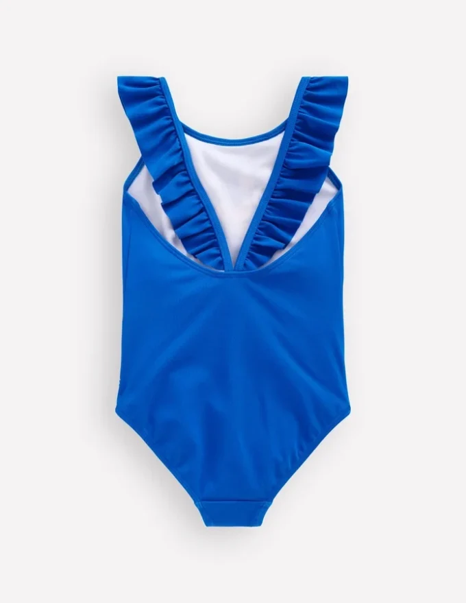 Hallie Frill Strap Swimsuit Jungle Placement Hallie Frill Strap Swimsuit Jungle Placement
