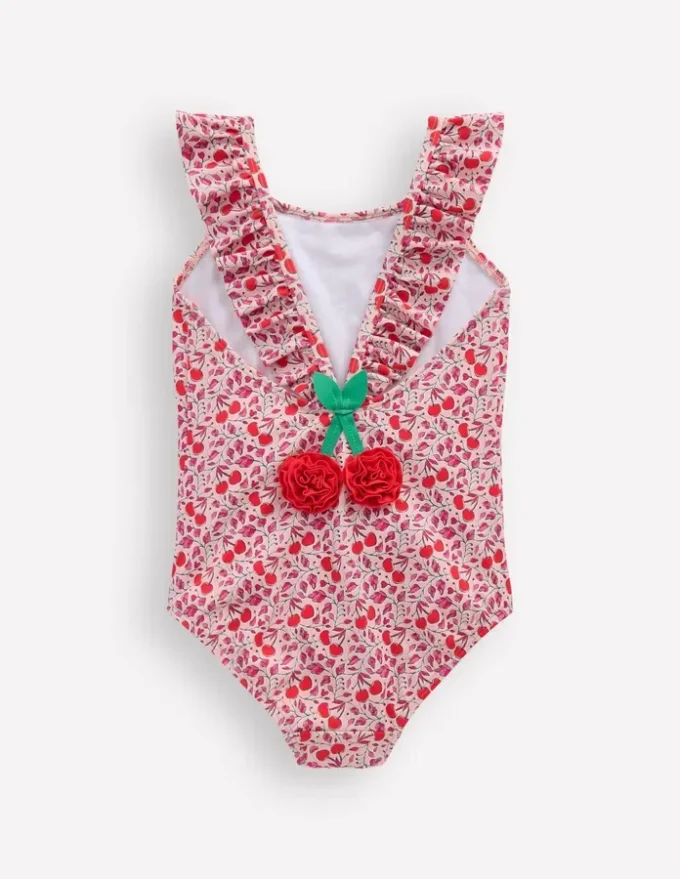 Hallie Frill Strap Swimsuit Lotus Cherry Vine Hallie Frill Strap Swimsuit Lotus Cherry Vine