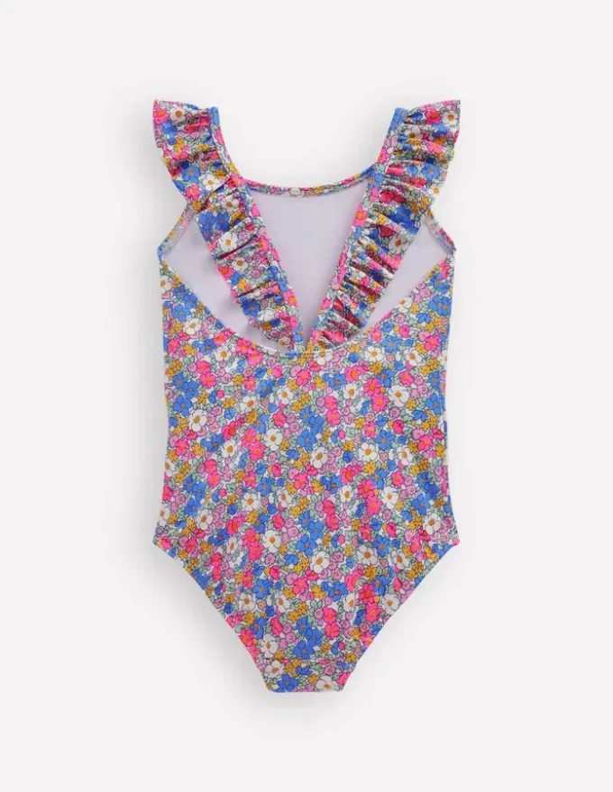 Hallie Frill Strap Swimsuit Mini Summer Flowerbed Hallie Frill Strap Swimsuit Mini Summer Flowerbed