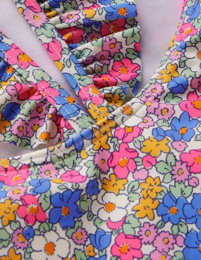 Hallie Frill Strap Swimsuit Mini Summer Flowerbed Hallie Frill Strap Swimsuit Mini Summer Flowerbed
