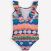 Hallie Frill Strap Swimsuit Multi Sea Shell Stripe Hallie Frill Strap Swimsuit Multi Sea Shell Stripe