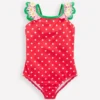 Hallie Frill Strap Swimsuit Red Spot Daisy Hallie Frill Strap Swimsuit Red Spot Daisy