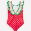 Hallie Frill Strap Swimsuit Red Spot Daisy Hallie Frill Strap Swimsuit Red Spot Daisy