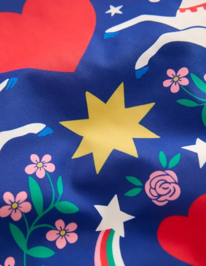 Hallie Frill Strap Swimsuit Sapphire Blue Unicorn