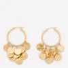 Hammered Gold Teardrop Hoops Gold Colour Hammered Gold Teardrop Hoops Gold Colour