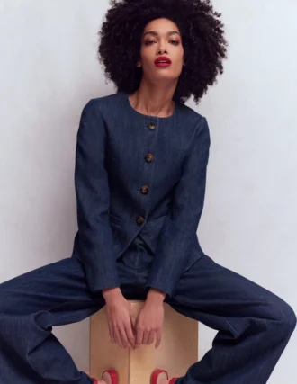 Hampstead Cotton Twill Blazer Navy