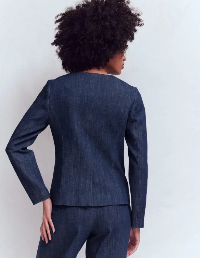 Hampstead Cotton Twill Blazer Navy