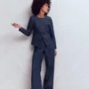 Hampstead Cotton Twill Blazer Navy