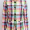 Hampstead Linen Blazer Soft Yellow, Pink Multigingham