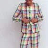 Hampstead Linen Blazer Soft Yellow, Pink Multigingham