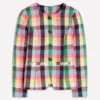 Hampstead Linen Blazer Soft Yellow, Pink Multigingham