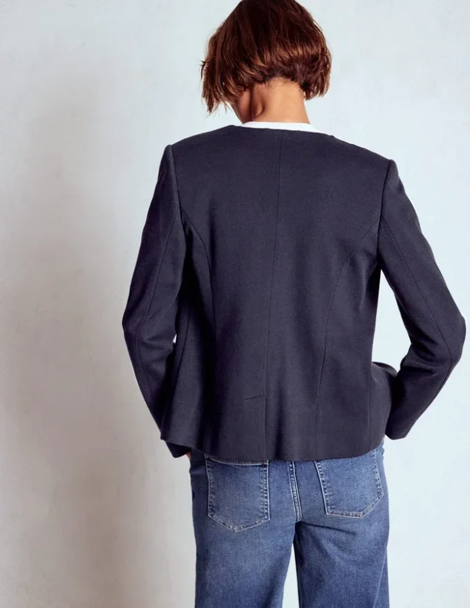 Hampstead Ponte Twill Blazer Navy