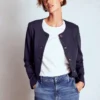 Hampstead Ponte Twill Blazer Navy