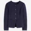 Hampstead Ponte Twill Blazer Navy